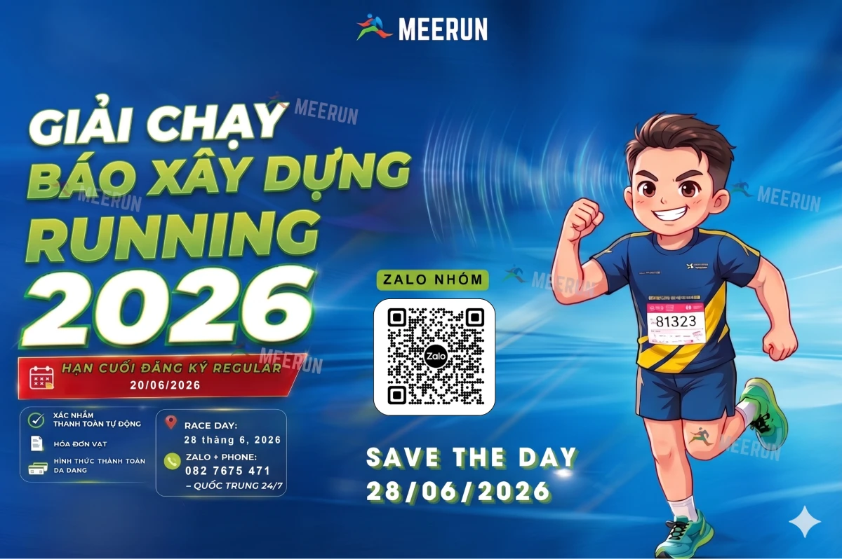 GIẢI CHẠY BÁO XÂY DỰNG 2026 – VỮNG BƯỚC KIẾN TẠO TƯƠNG LAI