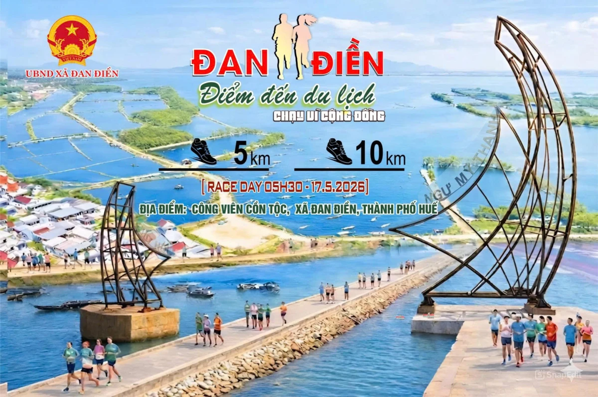 ĐAN ĐIỀN – ĐIỂM ĐẾN DU LỊCH – GIẢI CHẠY VÌ CỘNG ĐỒNG NĂM 2026
