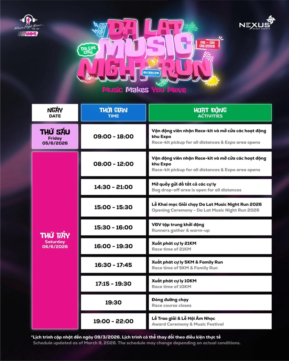 Da Lat Music Night Run 2026
