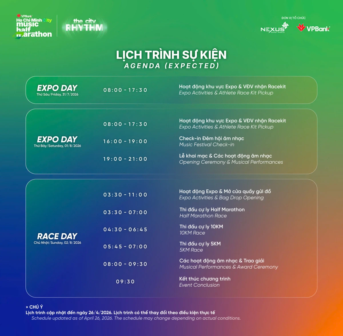 Vpbank Ho Chi Minh City Music Half Marathon 2026