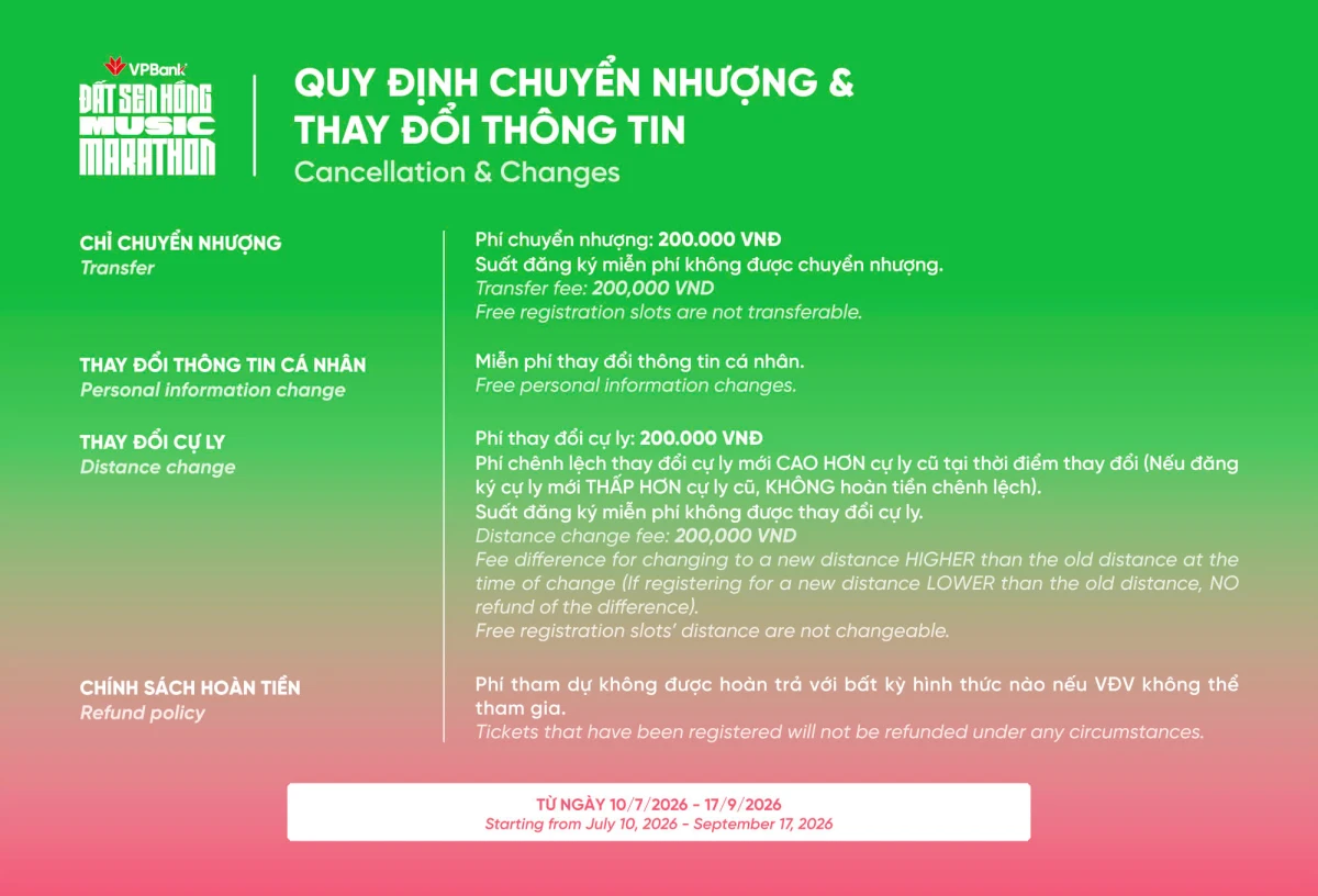 Vpbank Đất Sen Hồng Music Marathon 2026