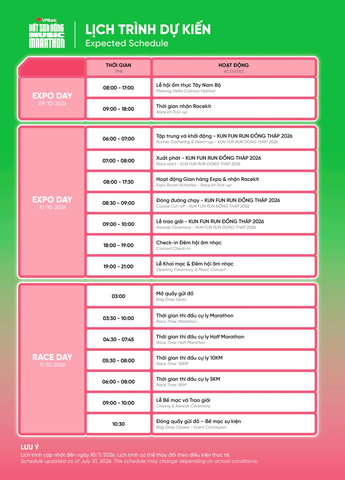 Vpbank Đất Sen Hồng Music Marathon 2026